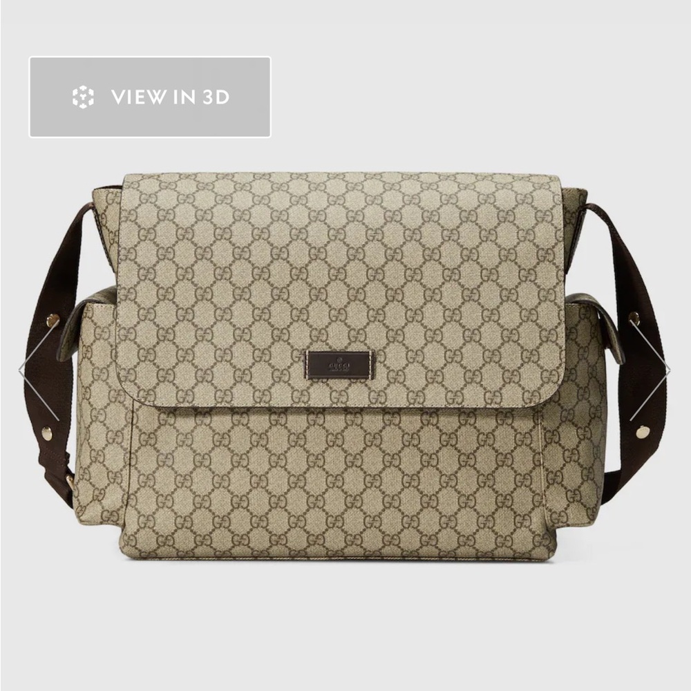 Gucci supreme diaper bag